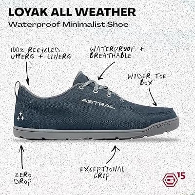 Astral Loyak All Weather Shoes - Men's & Women's Waterproof, Breathable Sneaker for Travel & Casual Wear