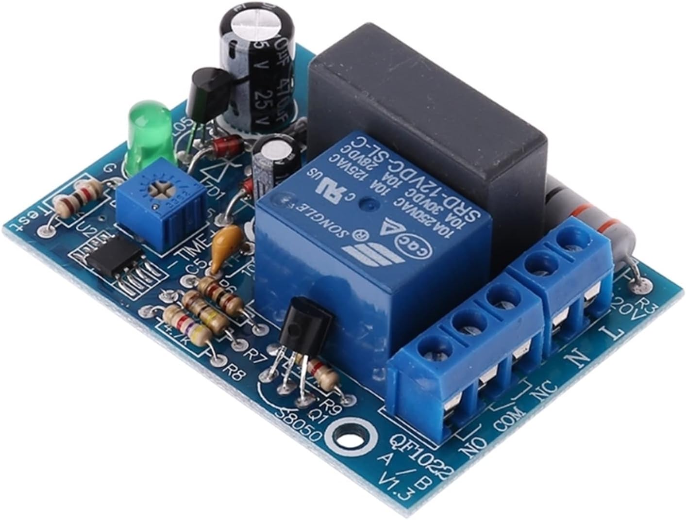 AC 220V Timer Relay Delay Switch Input/Output Off Module Adjustable 0-10Sec 10Min 10Hr 100Min Timing Turn Board(0 to 100 Minutes)