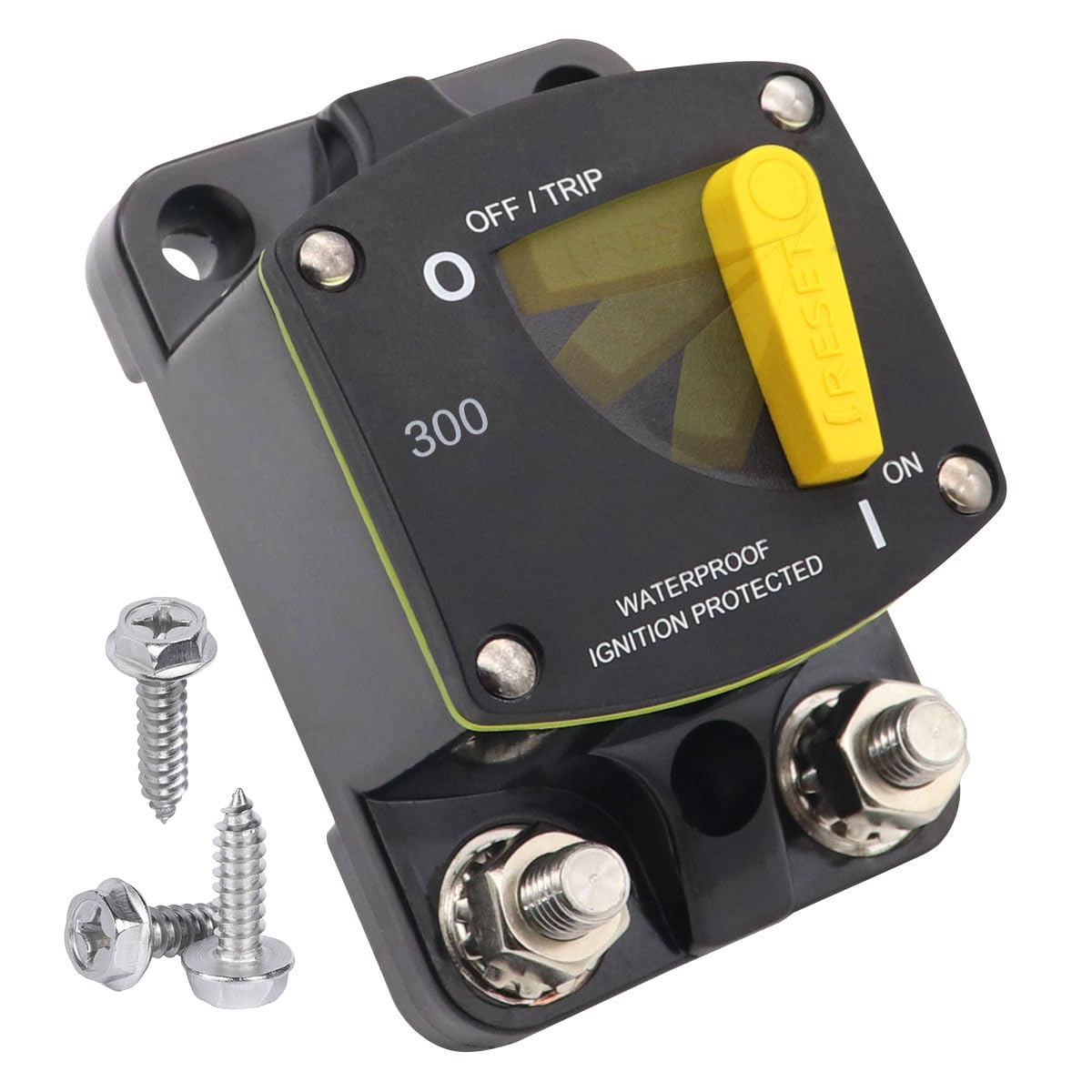 300A Amp Battery Switch Circuit Breaker w/5/16 Studs Waterproof