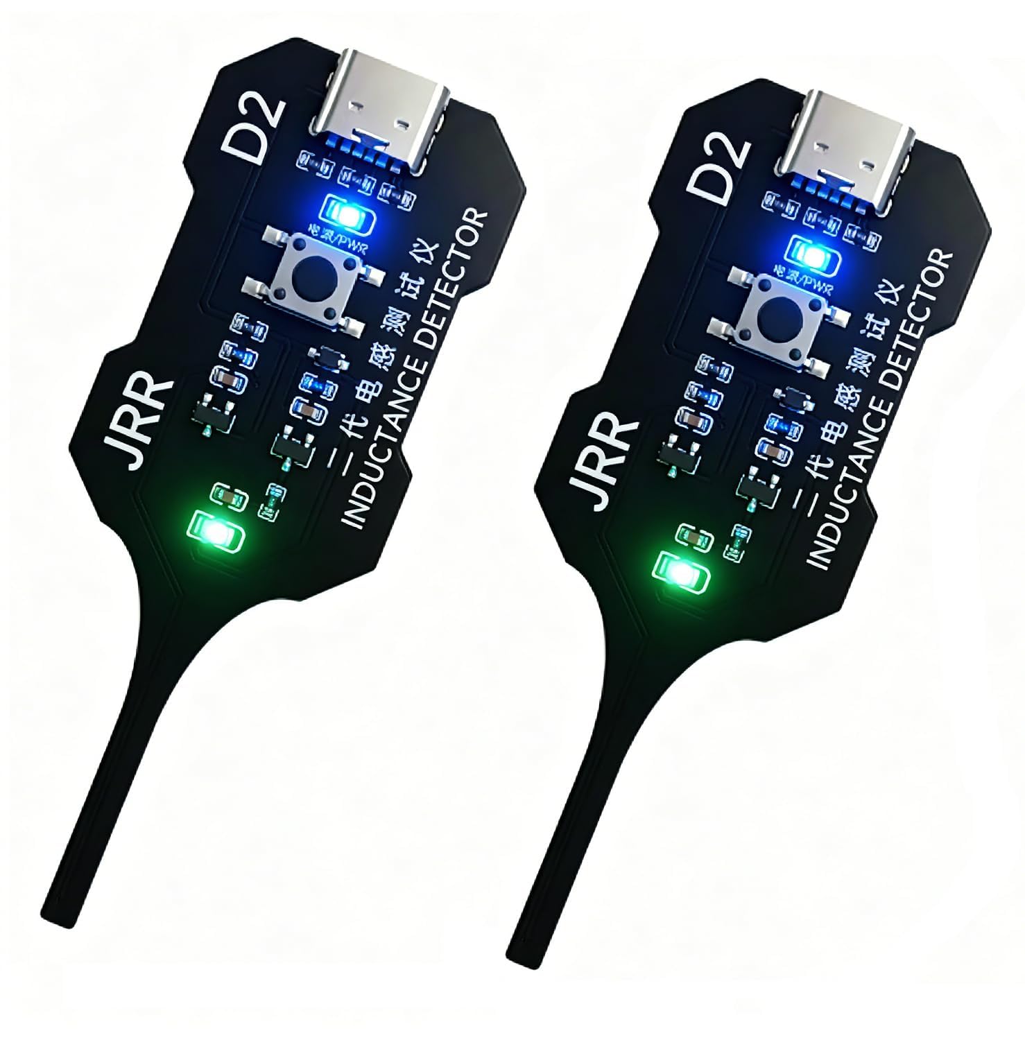 diymore 2PCS Inductance Tester Type-C Motherboard Coil Tester, Inductance Detector for Electronic Circuit Boards, Precise Testing Device for Inductive Components, for Beginners and Professionals