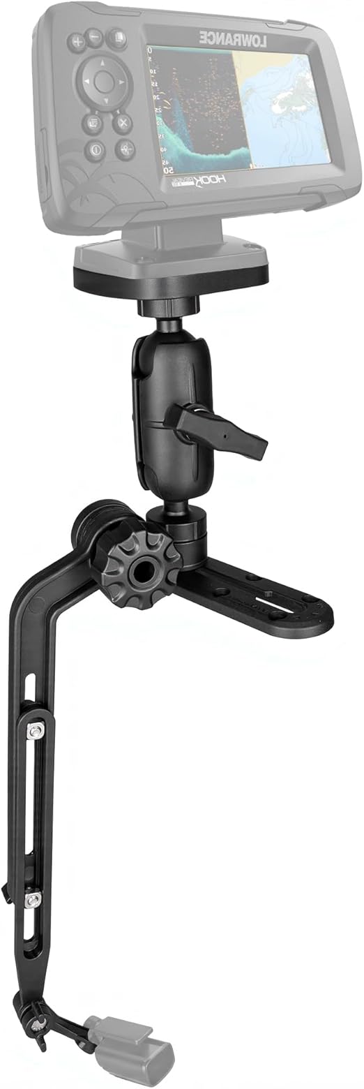 Fish Finder Mount 1.5" Ball Base for Kayak, Kayak/SUP Transducer Mounting Arm, Marine Electronics Mounts for Boat, Compatible with Scotty, Lowrance, Garmin Fish Finder