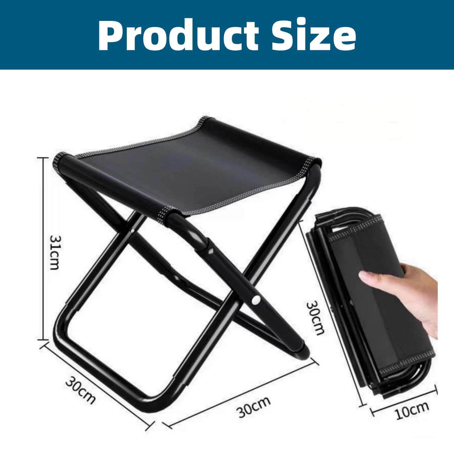Blu Sgabello Pieghevole Campeggio Sedile Pesca Treppiede Pieghevole Piccolo Sgabello Telescopico Portatile Leggero per Escursioni Viaggi Spiaggia BBQ | Leroy Merlin