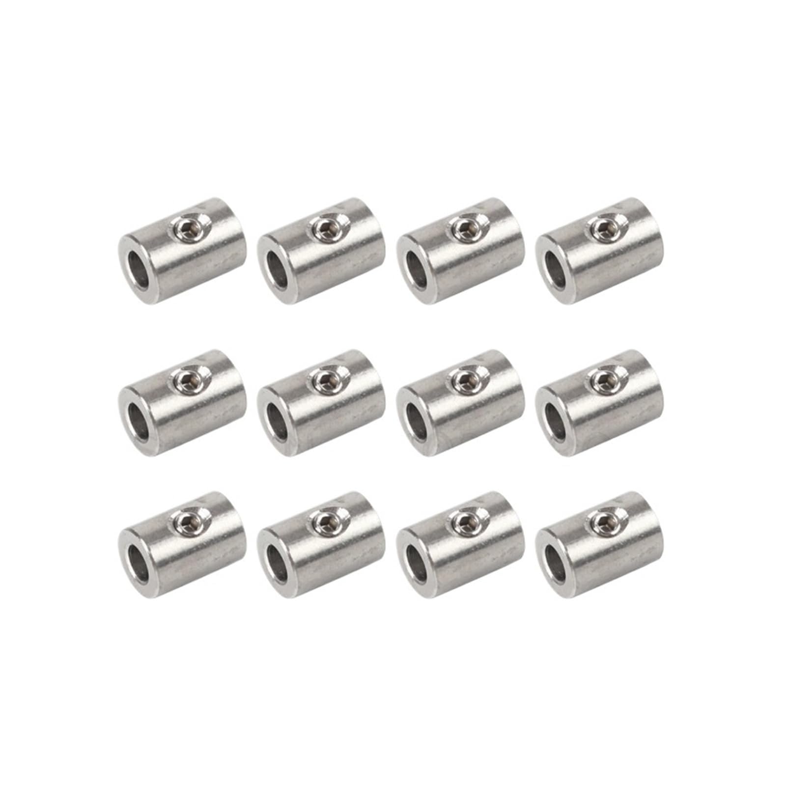 Abrazadera de tornillo manual, Clip de Cable de acero inoxidable 304 con hebilla de pernos de tornillo hexagonal for Cable de 2, 3, 4, 5, 6 y 8mm, 12 Uds.(For 8mm Wire Rope)
