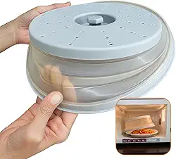 Tampa para Micro-ondas Multiuso Retrátil - Dobrável Bpafree 28cm