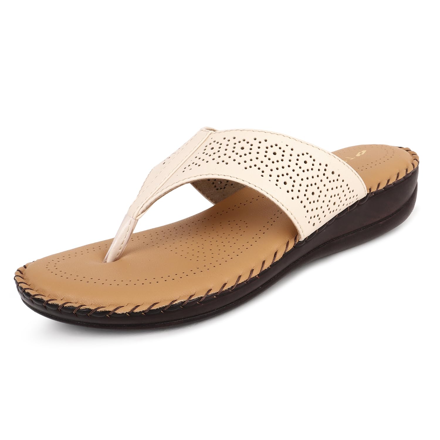 TRASE Comfortable Soft Ortho Slippers for Women (Cream, 7 UK) (B0DFPLDKQX) Amazon Price History, Amazon Price Tracker