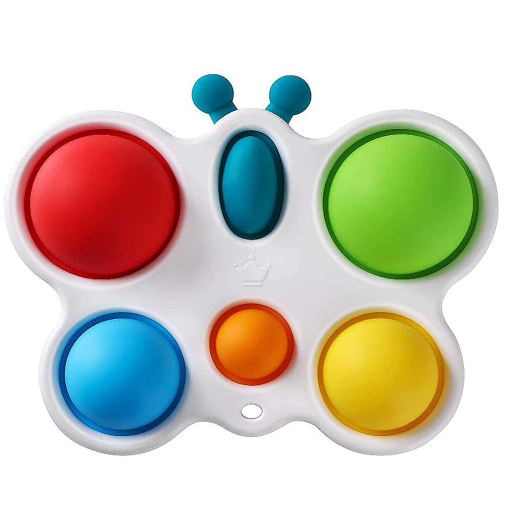AM ANNA Baby Simple Dimple Fidget Toy, Kids Sensory Toys Silicone Flipping Butterfly Board, Early Educational Toddler Baby Toy, ADHD Fidget Toys Stress Relief Hand Toys