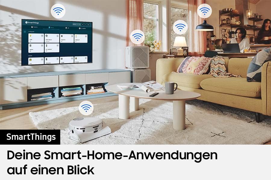 Image showing Samsung SmartThings integration with the TV.