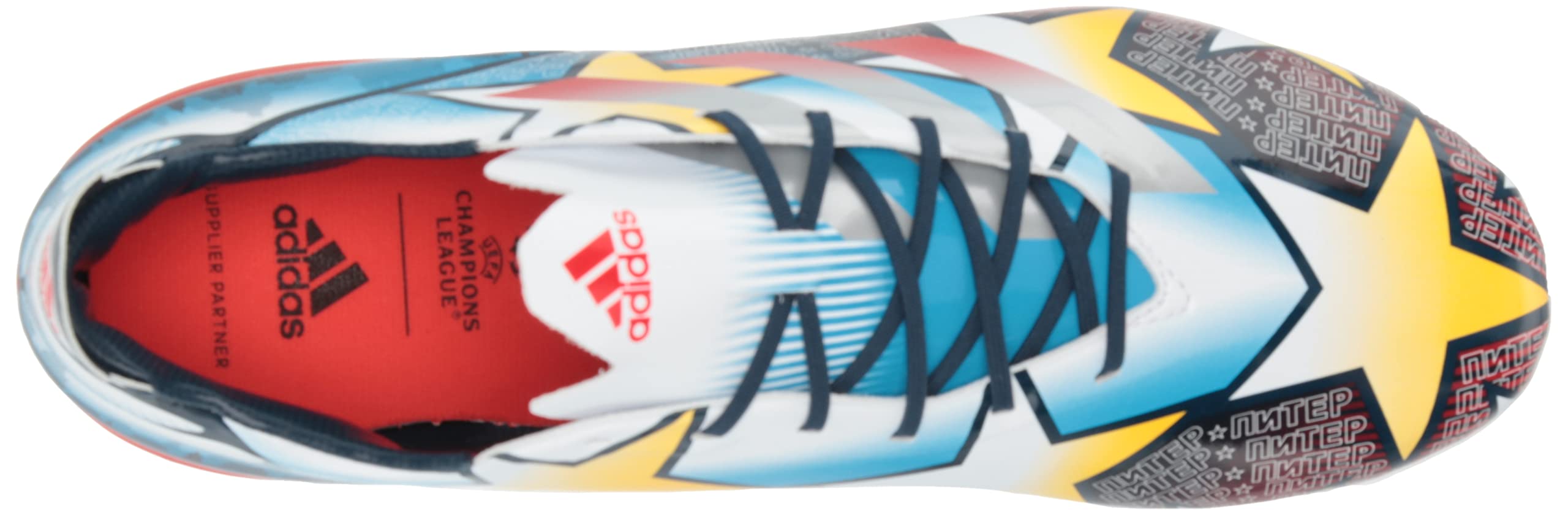 adidas Buty piłkarskie unisex Gamemode Firm Ground, Biały Srebrny Metaliczny Pantone, 42 EU