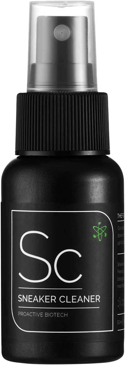 Sneaker Cleaner 50ml spray| keeps shoe clean upto 3 Days with 1 Use |Deep Cleans Microscopically| Chemical-Free | Green Tag Certified | Safe for Suede, Nubuck, Leather, Mesh, Canvas|Travel-Friendly