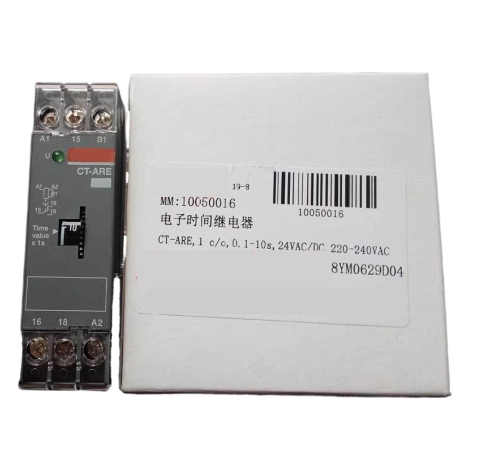 ZVQYSGIW 1pcs Time Relay CT-ARE 1c/o, 0.1-10s, 24VAC/DC, 220-240VAC