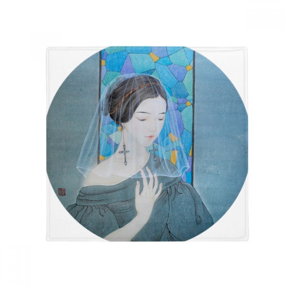 Tapis de sol peinture chinoise 50x50cm, une idée cadeau originale