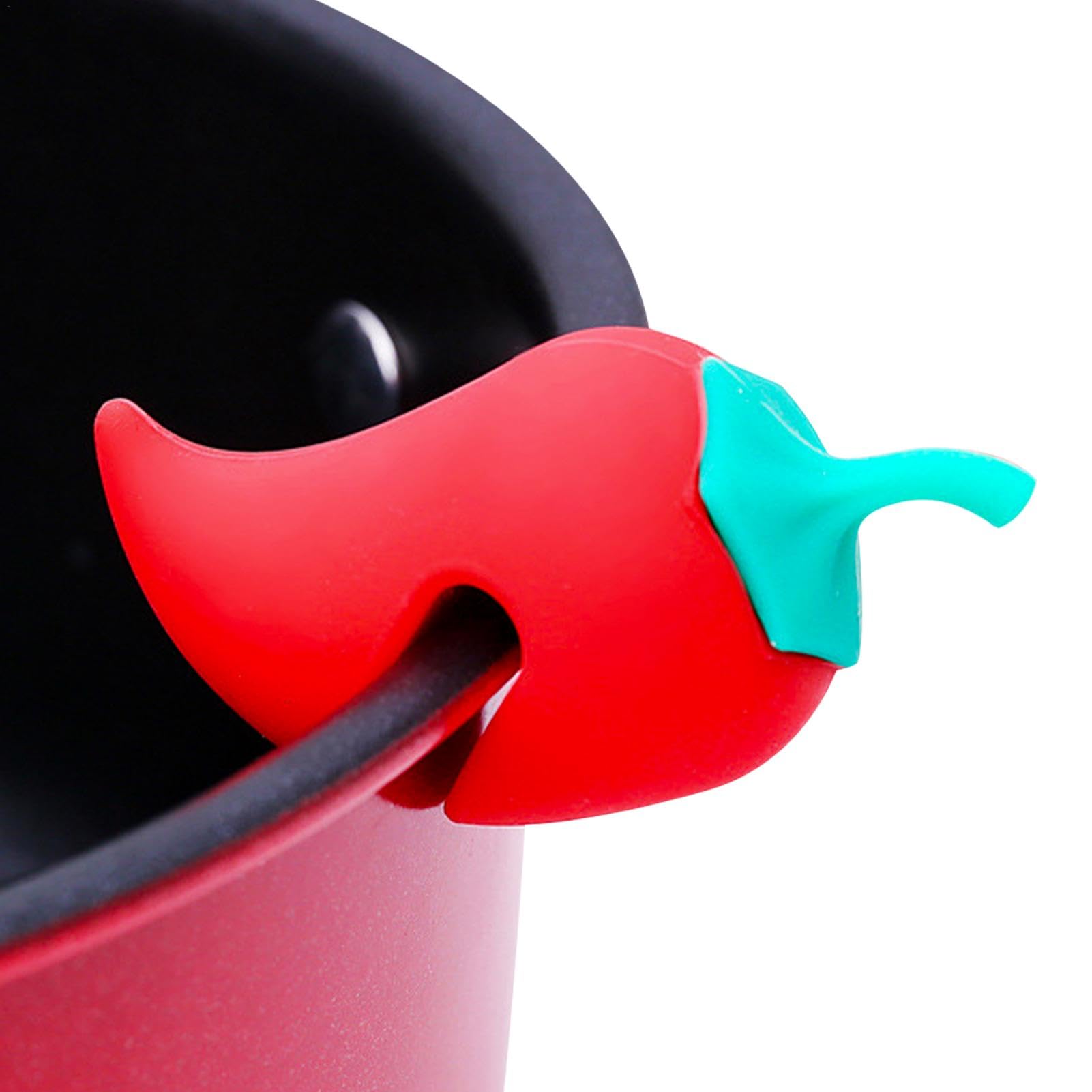 Pan Lid Lifter | Pot Minder To Prevent Boil Over | Creative Pan Minder To Prevent Boil Over Little Pepper Shaped Restaurant Lid Lifts