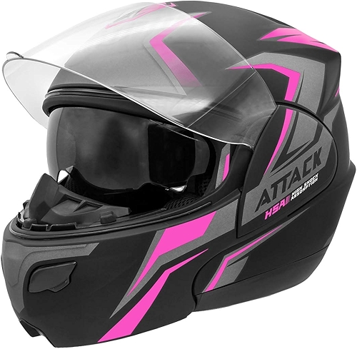 CAPACETE ESCAMOTEÁVEL PRO TORK ATTACK HSA ROSA TAM. 56