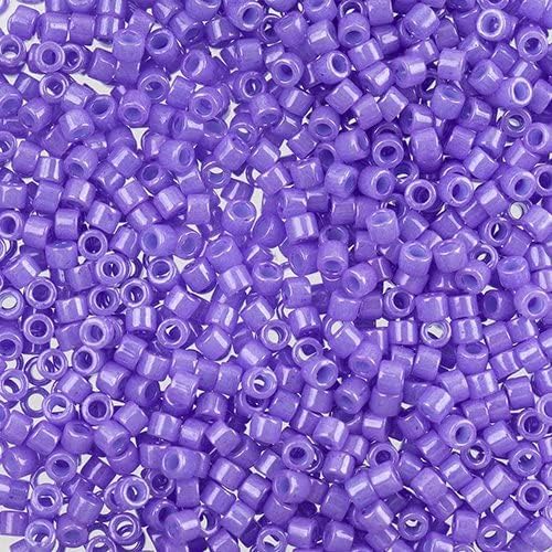 Miyuki Delica 11/0 Bright Purple Dyed 50gms Bag of Japanese Glass Beads