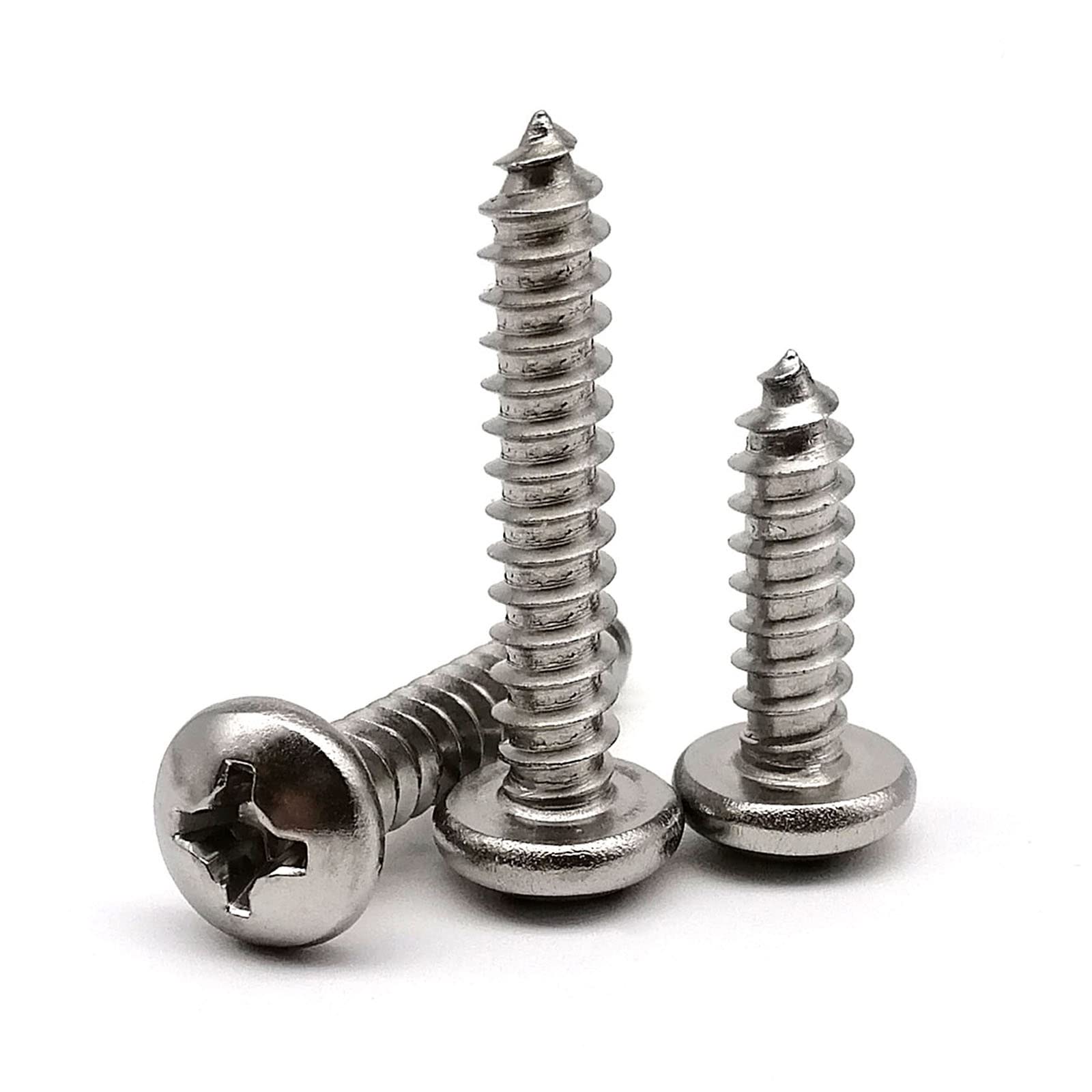 BTYQKZVPM Pan Head Self Tapping Screws, Self Tapping Wood Screw Assortment Pack Of 550(Countersunk head 300pc)