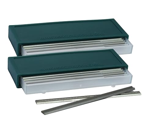 Cuchillas cepilladoras HSS de 3-14 pulgadas y 3.228 in - Compatible con Bosch PA1202 y Powertec 128300 (paquete de 4)