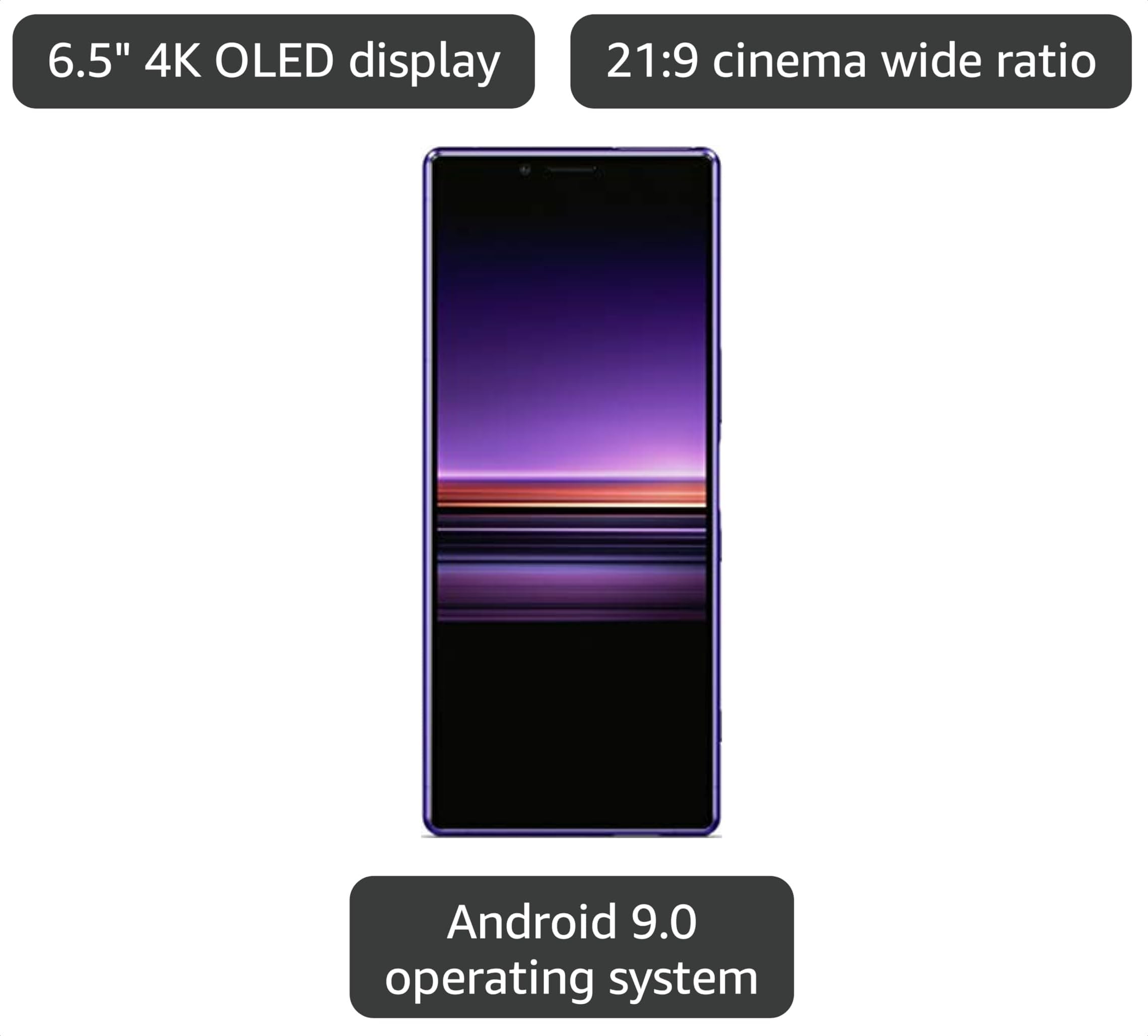Amazon.com: Sony Xperia 1 Unlocked Smartphone 6.5
