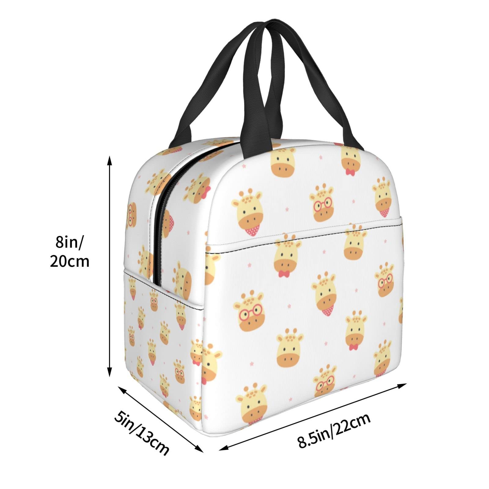 Borsa Termica Per Pranzo Con Giraffa – Impermeabile, Isotermica, Per Lavoro E Picnic - 3