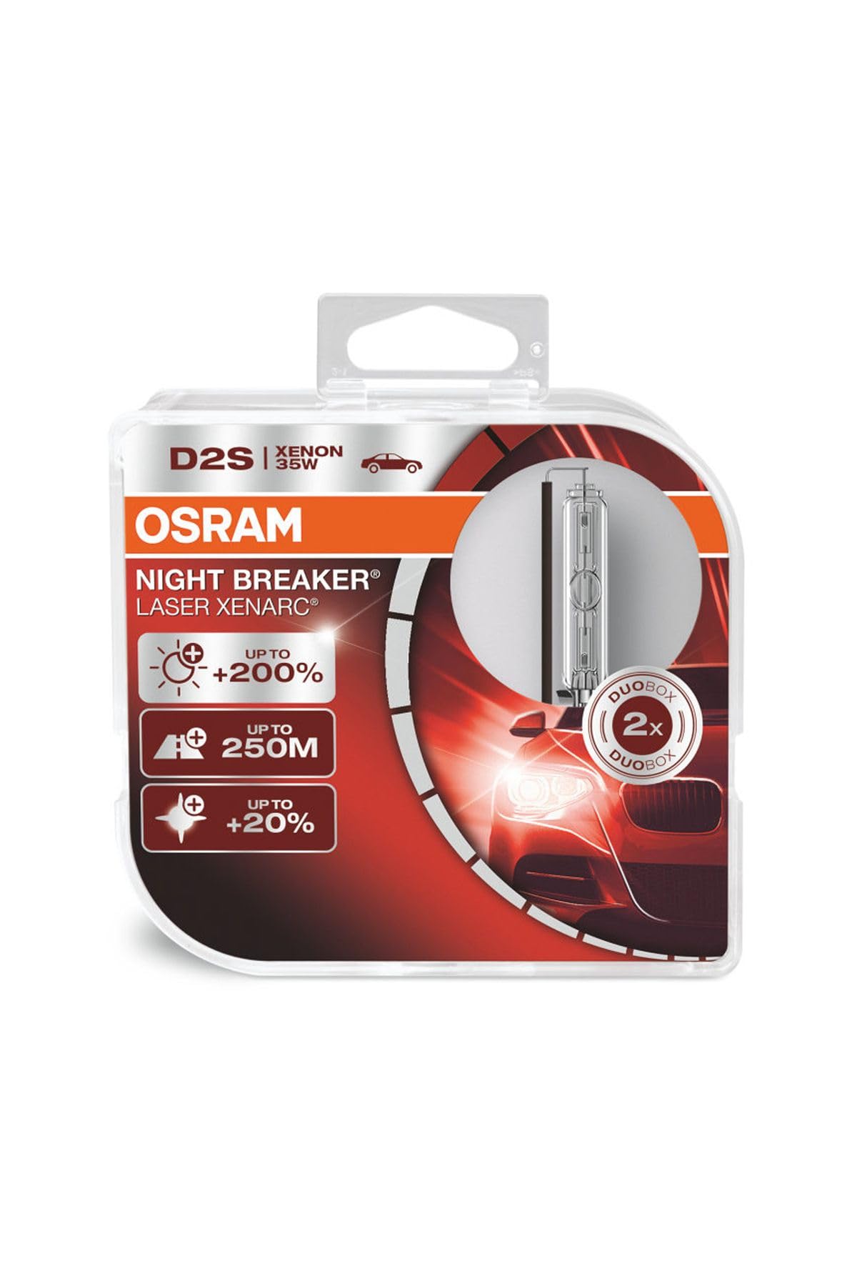 OSRAM Xenarc Night Breaker Laser D2S Xenon Car Headlight Bulbs (Twin)