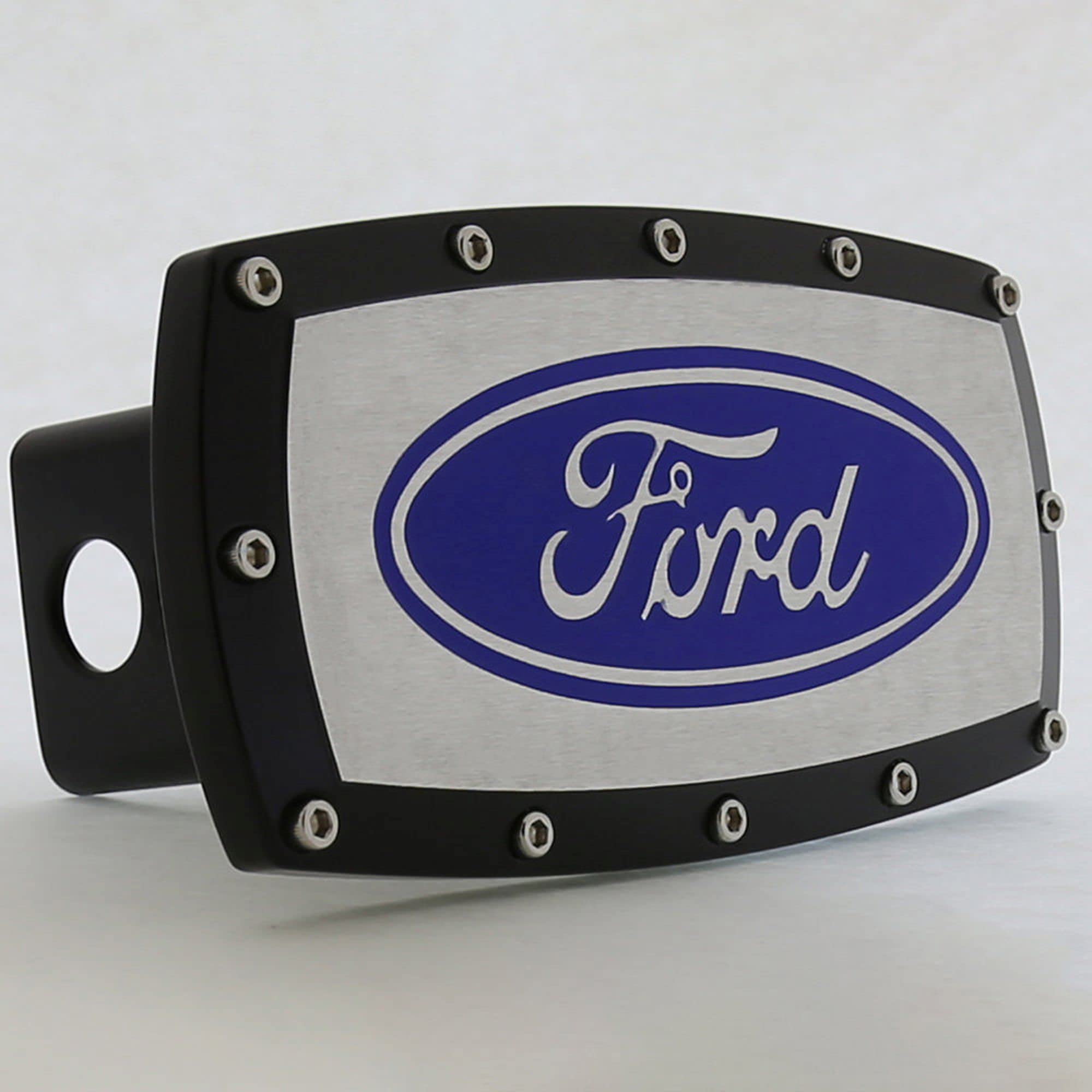 Elite Automotive Products, Inc.Black Trim Billet Hitch Cover for Ford (Black)
