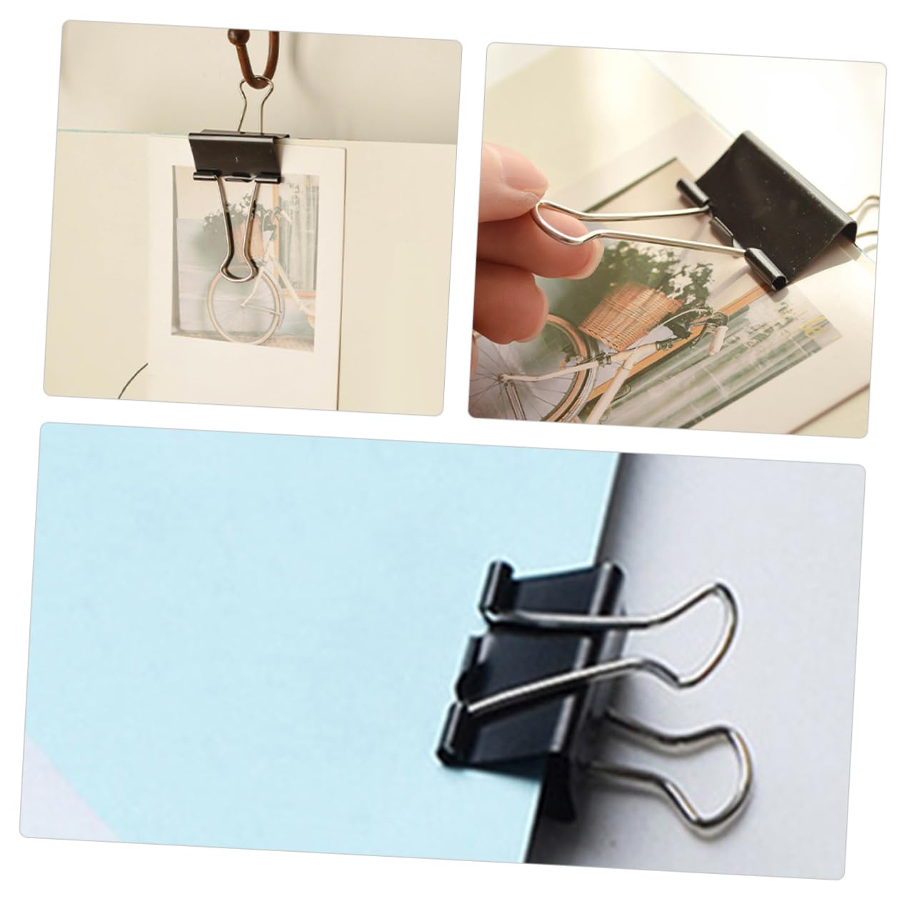 60pezzi Graffette Binder Clip Assortite Per e Scuola Fermacarte Resistenti Per Documenti e Sacchetti Organizzazione e Versatile