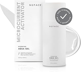 Aqua Gel Activator - Microcurrent Conductive Gel & Activator Powered by IonPlex & Hyaluronic Acid to Enhance Results of NuFACE Microcurrent Facial Device - Improves Skin Radiance (3.3 oz)