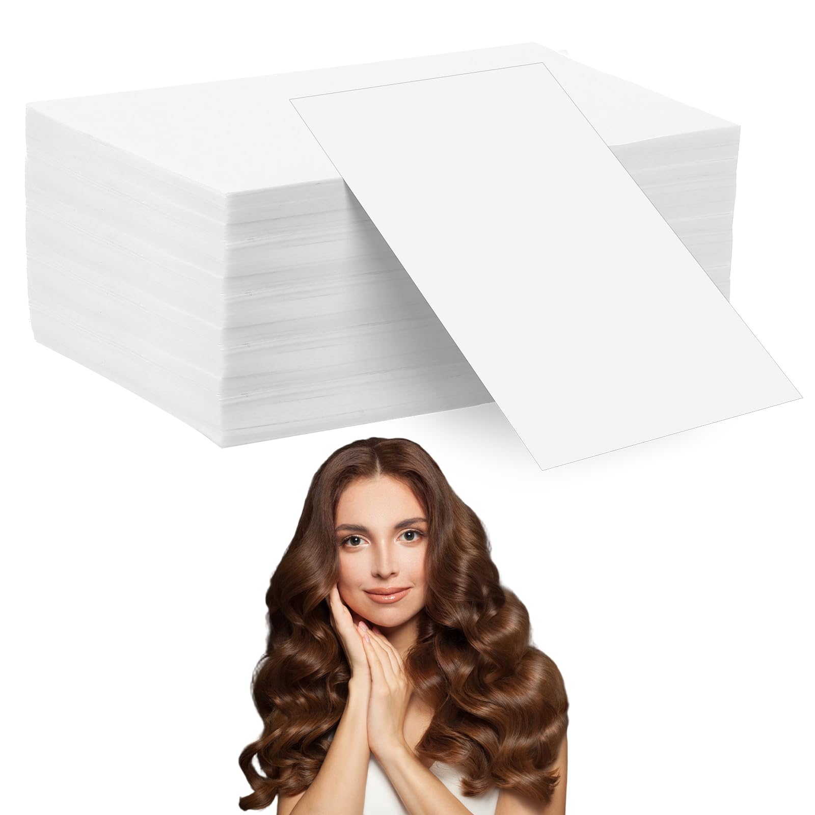 TIESOME 400Pcs Hair Perm Paper, Disposable Salon Tissue Hair Curling Papers