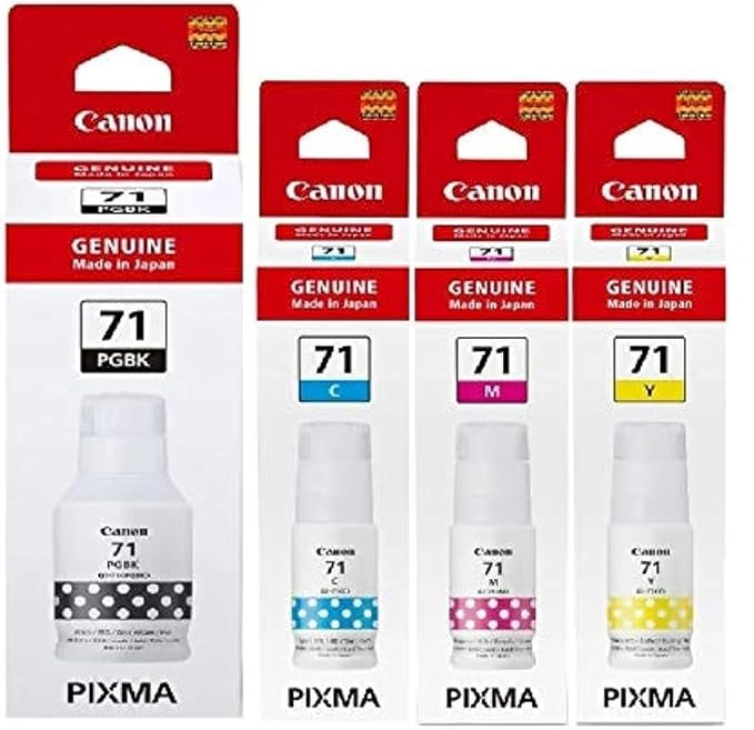 71 B/C/Y/M Ink Bottle for Canon Pixma G1020 G2020 G2021 G2060 G3020 G3021 G3060 Printer