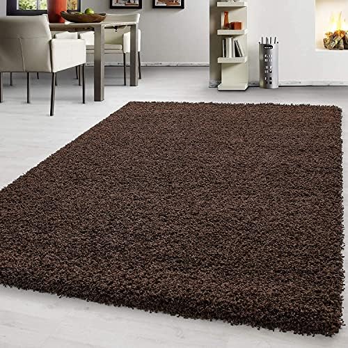 PRIME PLUS EXTRA THICK HEAVY 5CM PILE SOFT SHAGGY RUGS MODERN AREA RUGS BEDROOM HALL RUGS (Dark Grey, 160 x 230)