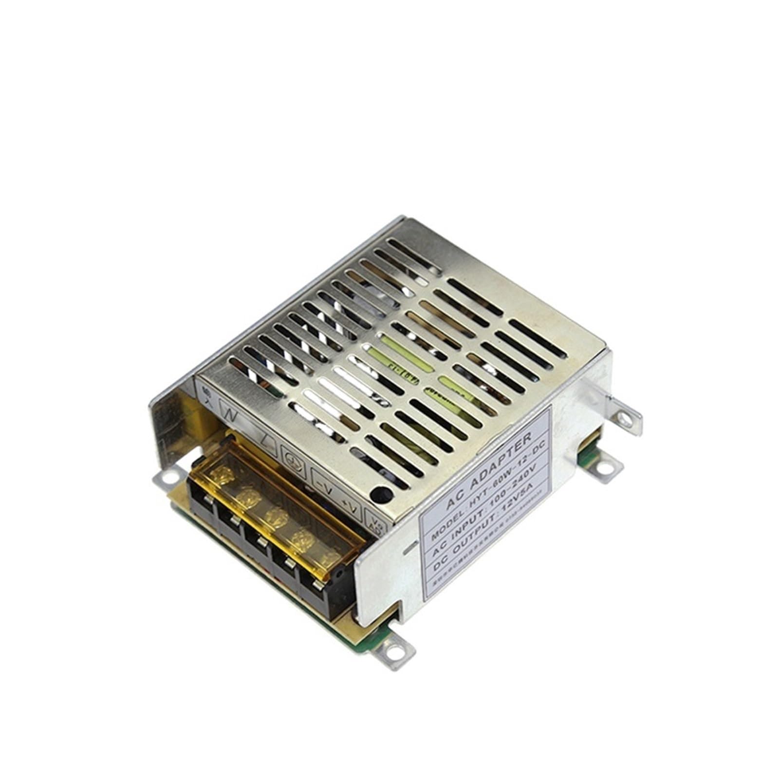 Alimentation 12V 5A AC/DC anti-surchauffe pour lampe intérieur et automatisme contrôle d'accès