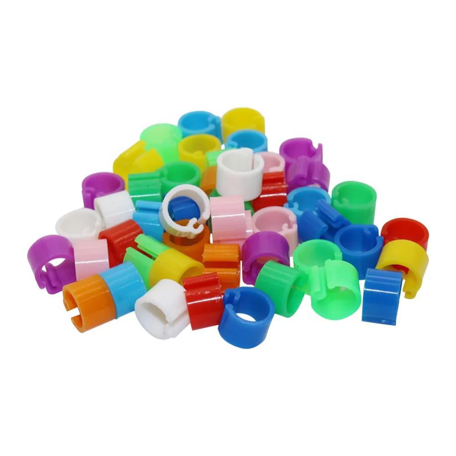 2000 pezzi di anelli per zampe da addestramento per uccelli non numerati, anelli di identificazione a baionetta per piccioni, diametro interno 6 mm,Tipo 4,Diametro interno 6 mm