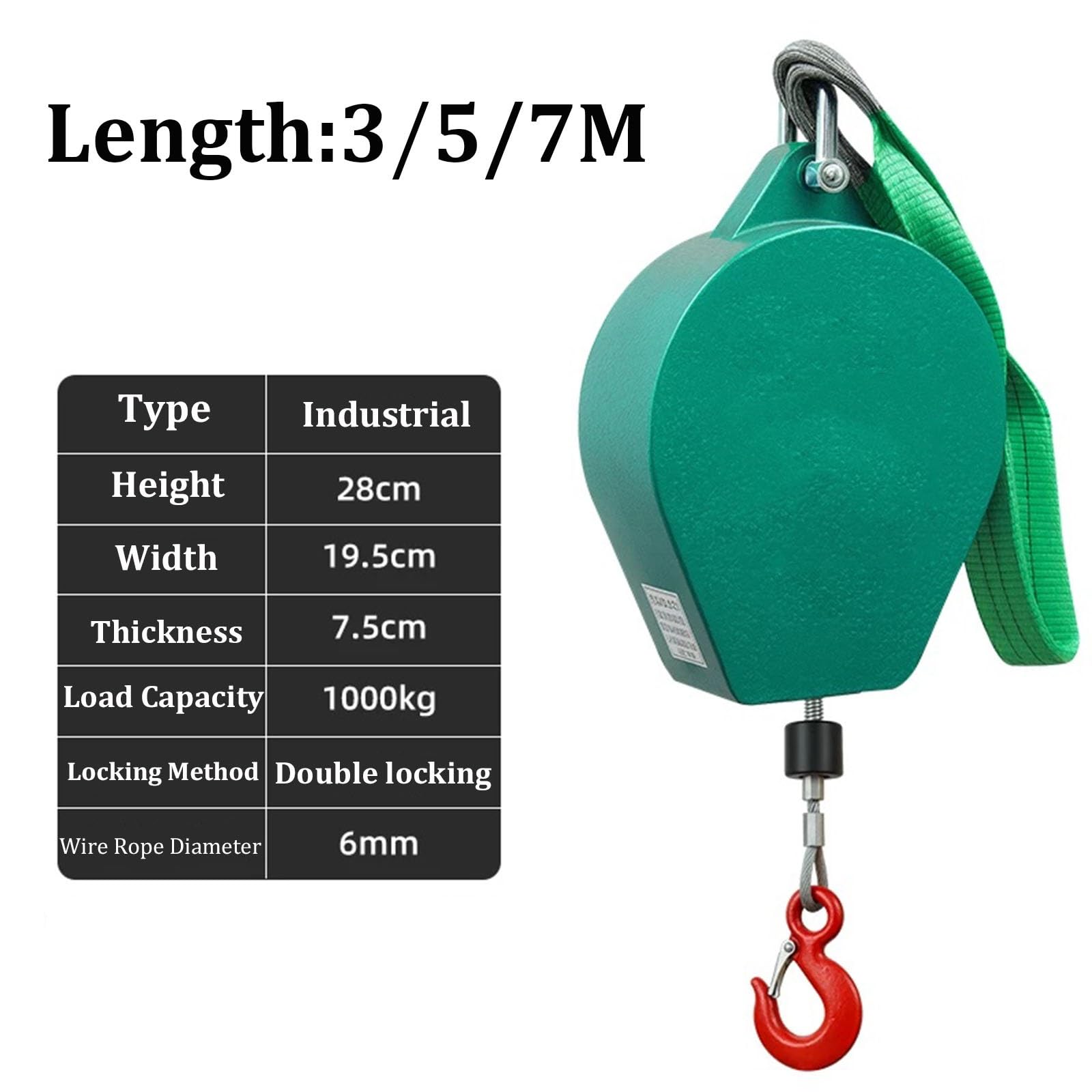 Longe de sécurité avec harnais de sécurité, longe rétractable pour la protection antichute, Antichute a Rappel Automatique pour travaux en hauteur et sur toitures(7m/23ft)