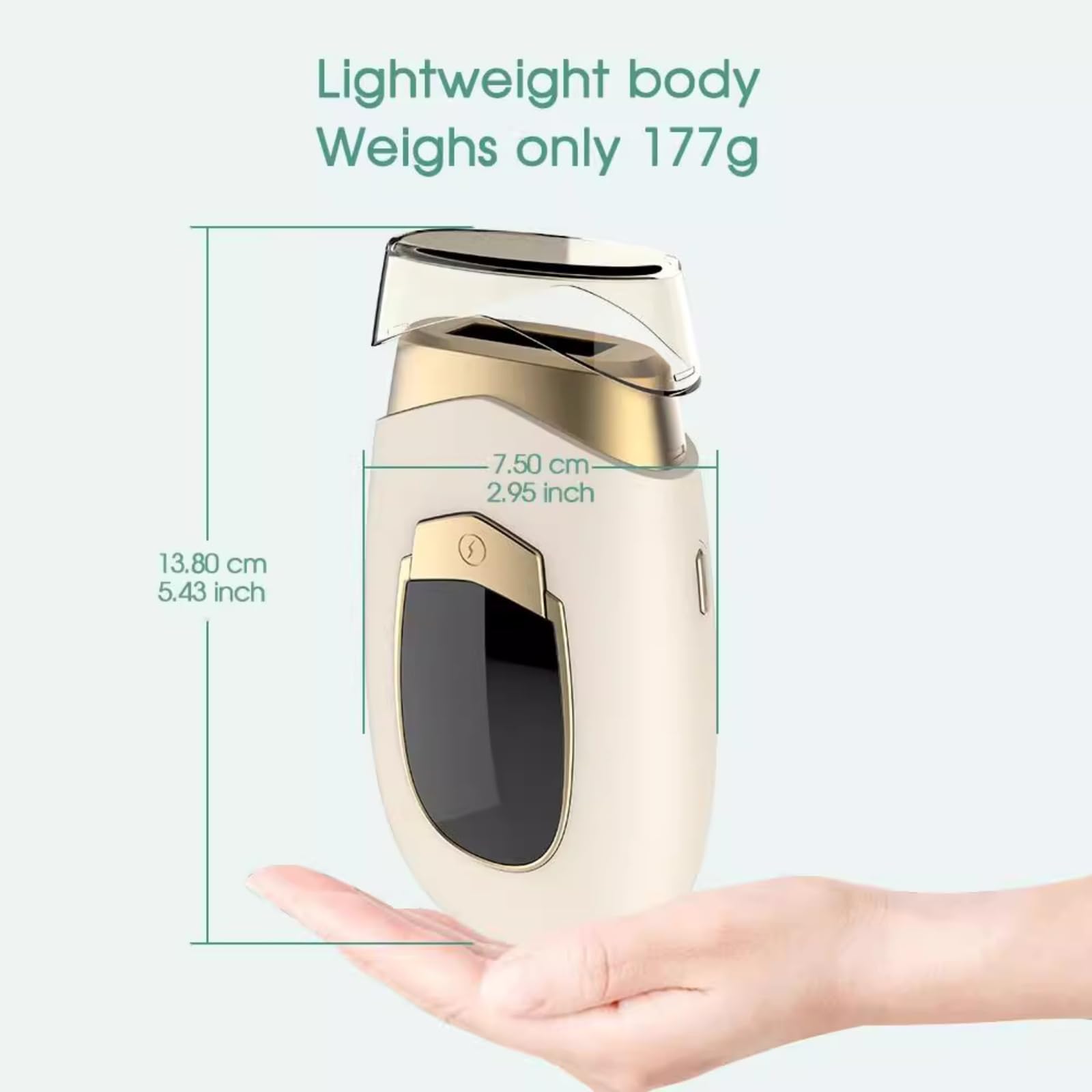 Luz Pulsada Depiladora Pro 2.0 con luz pulsada 2 en 1 para mujer y hombre, depilación cara, bikini y cuerpo, tecnología avanzada para resultados duraderos (Blanco roto)