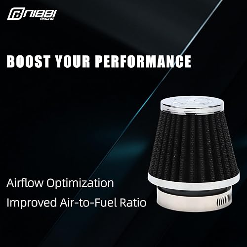 Miniatura 4 de NIBBI Filtro de aire de 1.654 pulgadas, limpiador de carburador de motocross de alto rendimiento para Pit Bike ATV Dirt Bike Mini Bike HONDA YAMAHA