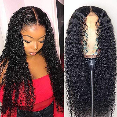 10 Inch ClarolairBrazilian Curly Hair Wig Human Hair Wigs Curly Lace Front Wigs 4x4 Brazilian Human Hair Wigs For Women Human Hair Pre Plucked Lace Frontal Wig Wet Wavy Glueless Lace Front Wigs