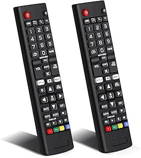 JNGKE 2 Pack Universal Remote Control for LG-Smart-TV with Netflix Button LG Replacement Remote Compatible with All Models for 3D 4K 8K LCD OLED UHD HDTV Smart TVs AKB75095307 AKB75375604 AKB74915305