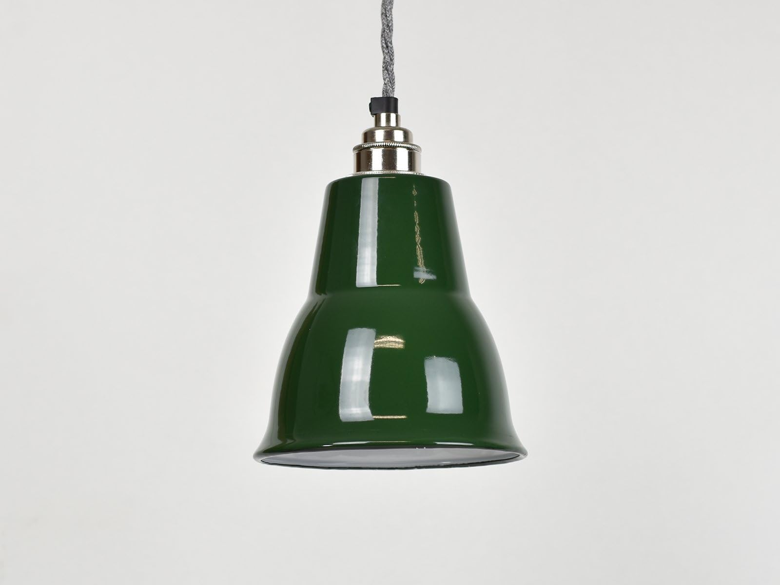 Classic Green Cone Industrial Enamel Vintage Factory Warehouse Style Light Lamp Shade