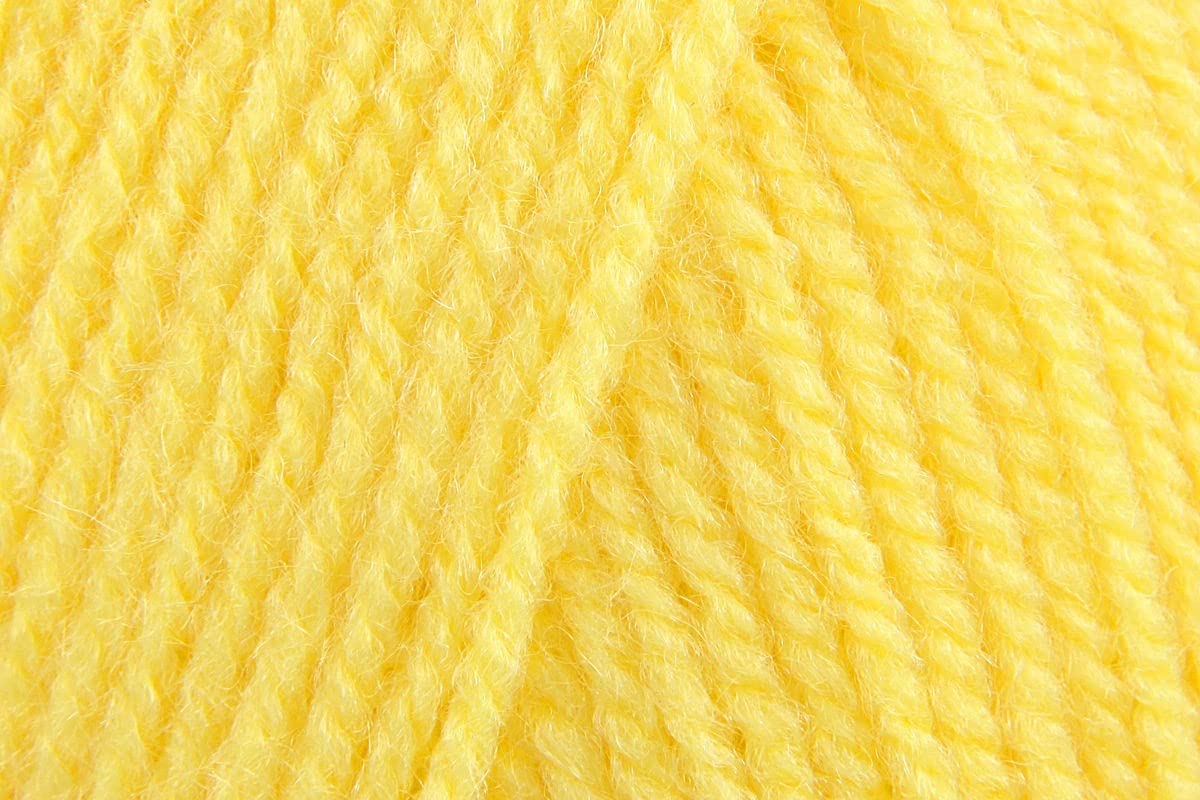 Sirdar Hayfield Bonus DK Crochet Yarn Bundle, 100% Acrylic Soft Double Knitting Wool for Cushions, Cardigans, Toys, Jumpers, Sweaters - 100g Balls - Bright Lemon (0819) - Pack of 10 — image 1
