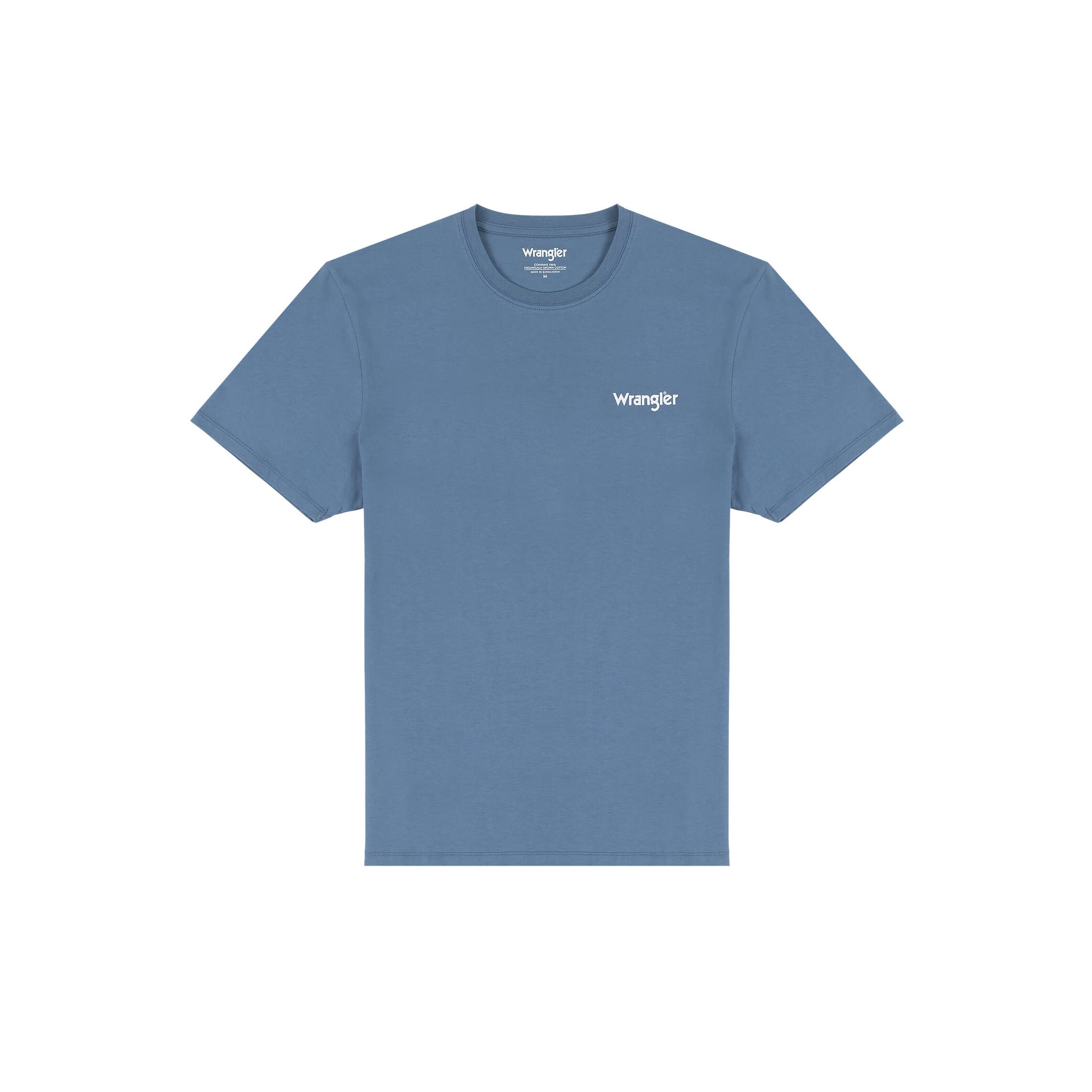 Wrangler Men's 2 Pack Sign Off T-Shirt, Blue, S