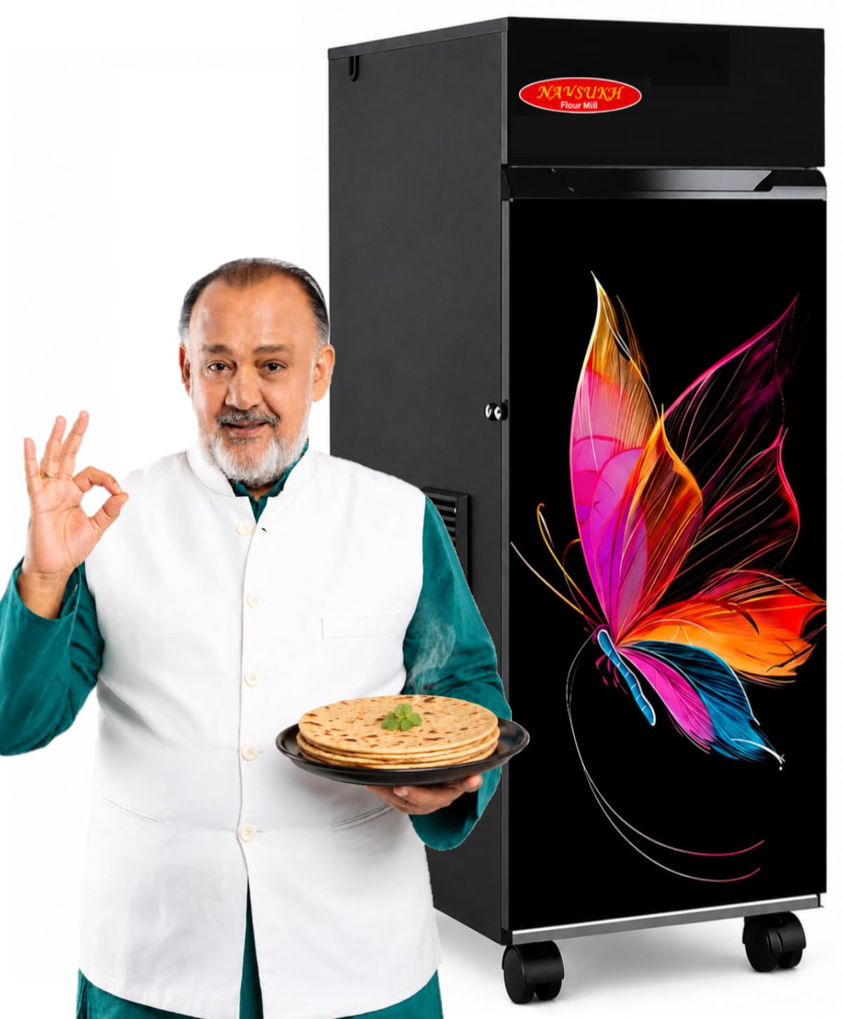 Prima Plus Flour Mill with Free Cover, Automatic Domestic Flour Mill with Stainless Steel Grinder, Hopper and Container, Atta Chakki, Aata Maker, Ghar Ghanti for Home-image-16