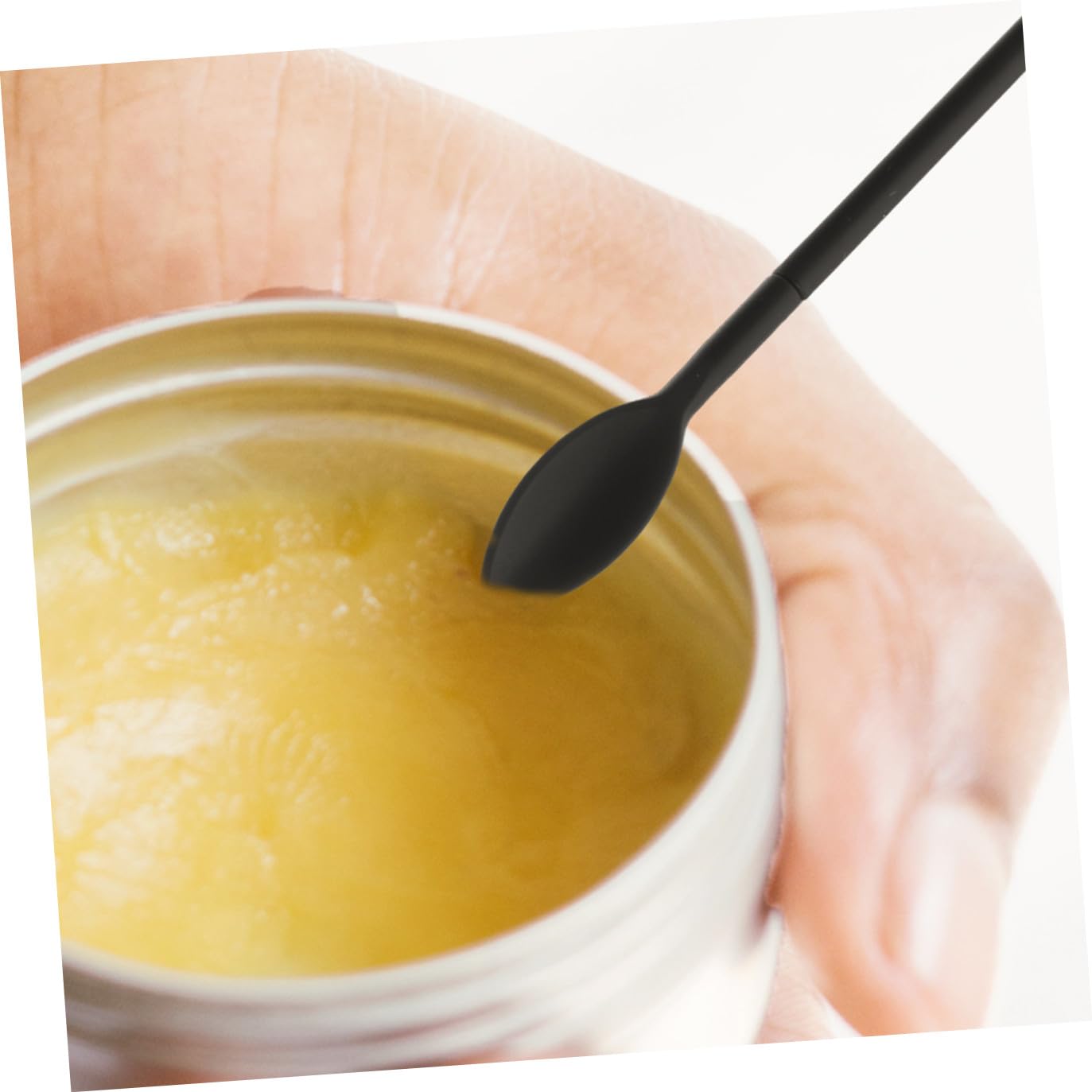 Kleiner Silikonspatel Satz mit Kosmetikspatel und Butterschaber Hitzebeständig Ergonomischer Griff Vielseitig für Küche Backen und Kosmetik