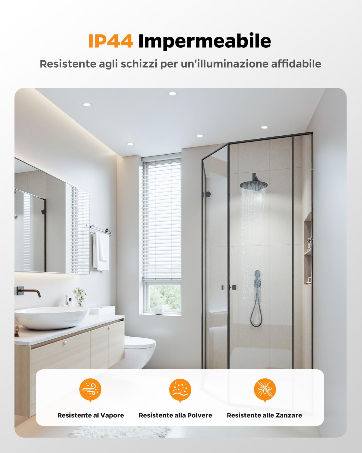 Faretti da Incasso per Cartongesso Dimmerabile, Faretto LED Interno Luce Calda Luce Naturale Luce Fredda, 4W Faretti LED Soffitto Incasso Cartongesso Foro 65-80mm per Bagno Cucina, Set di 12