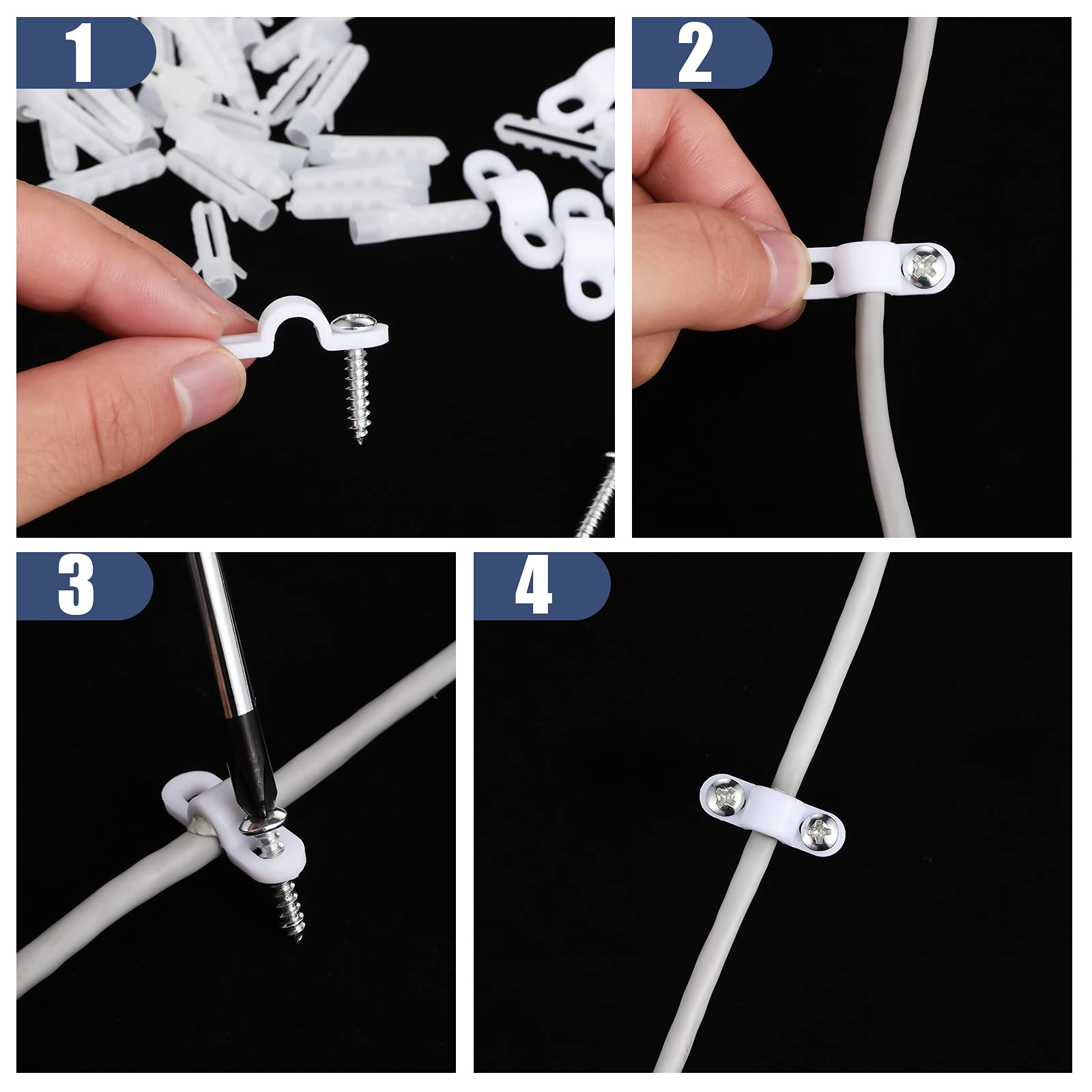 Wire Shelf Clips - 120 Pack for Easy Shelving -6