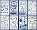 Produktbild Aleks Melnyk #42 Schablonen/Metall Stencils Vorlagen for Painting/Shabby Chic Vintage, Ornamente/Set 8 Stück/DIY Kunst Projekte/Stencil für Scrapbooking und Zeichnen/Brandmalerei Schablone/Basteln
