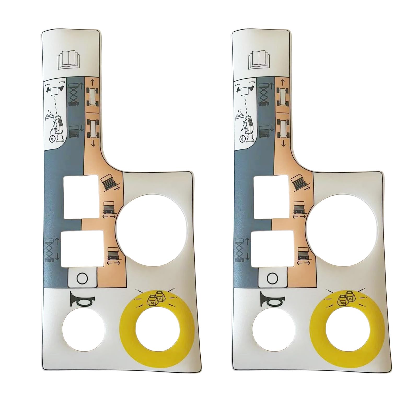 HJORZMM Control Box Decal for SkyJack, 2PCS, 156885, 156885SJ, SKYJACK Electric Scissor Lift SJIII3215, SJIII3219, SJIII3220, SJIII3226, SJIII4620, SJIII4626, SJIII4632, SJIII4740 (2PCS)