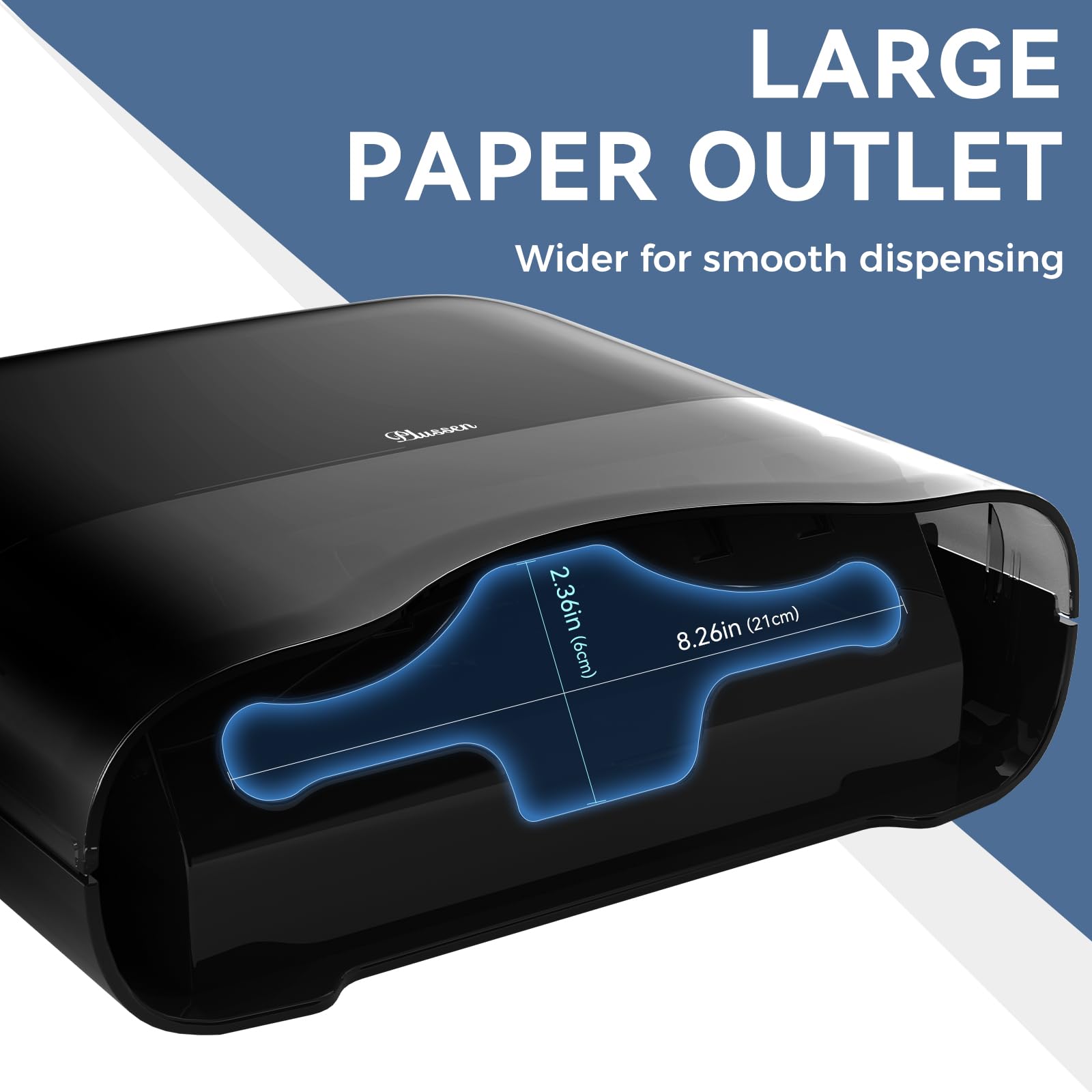 Dispensador comercial de toallas de papel adhesivo para montaje en pared, más de 250 unidades, dispensador de toallas de mano plegadas en C para baño, 12 pulgadas de largo x 3.8 pulgadas de