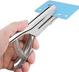 MROCO Hole Punch 1/4" Hole Puncher Single Hole Punch 1 Hole Punch, Handheld Single Hole Puncher for Crafts and Paper, Heavy Duty Paper Punch One Hole Puncher Single for Paper Cards Plastic Cardboard