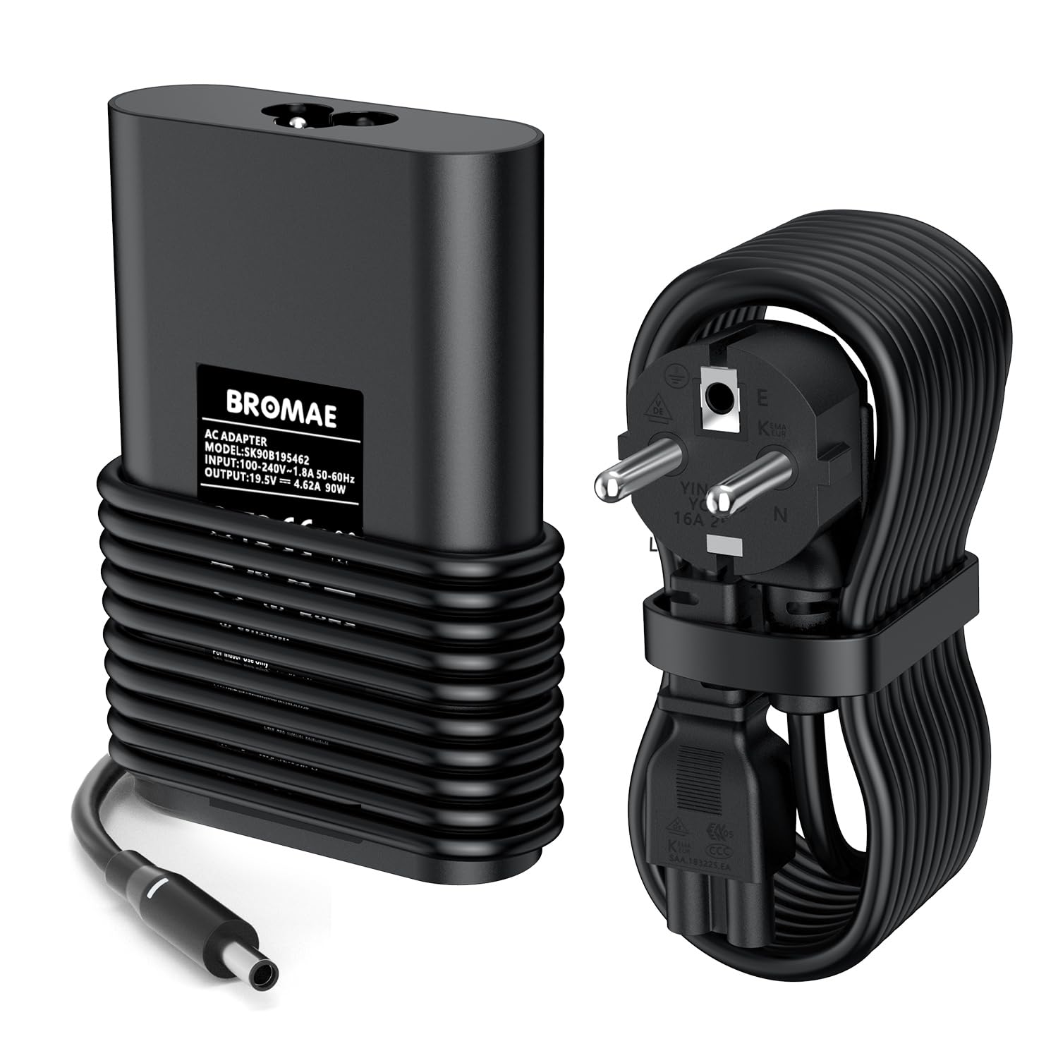Cargador 90W Para Dell Optiplex Y Más | Punta Redonda 4.5x3.0 Mm O 7.4x5.0 Mm | Compatibilidad Amplia