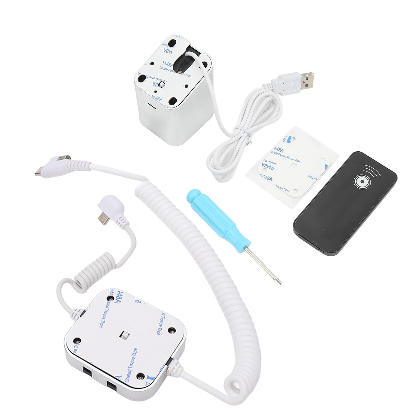 Porta micro USB Espositore per Telefono Cellulare Antifurto, con Allarme di Sicurezza 95-120 DB, Supporto per Telefono Antifurto per Sale Espositive, Negozio (per Android)