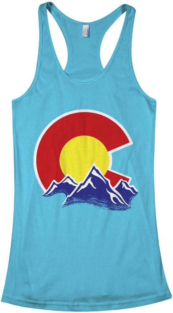 Threadrock Women's Colorado Mountain Racerback Tank Top